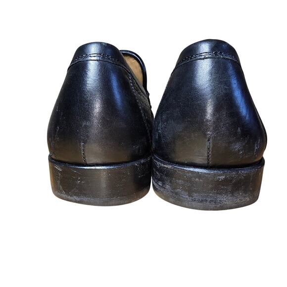 Allen Edmonds Positano Venetian Style Loafers Black  10.5 B Made in Italy Vibram - Picture 6 of 9